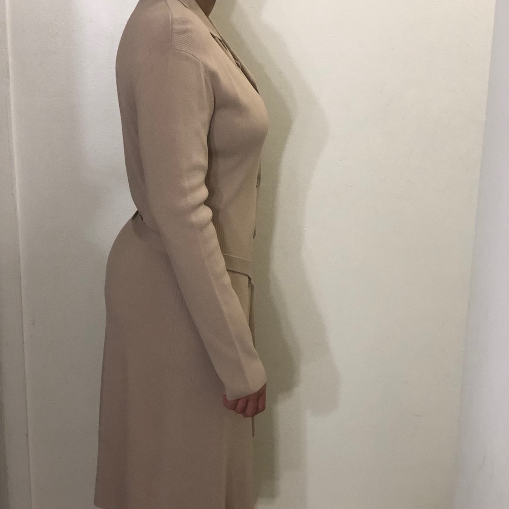 Max Studio Camel belted dress